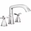 Delta Stryke Deck Mount Roman Tub Faucet - 9.72-in. - Chrome