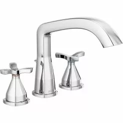 Delta Stryke Deck Mount Roman Tub Faucet - 9.72-in. - Chrome