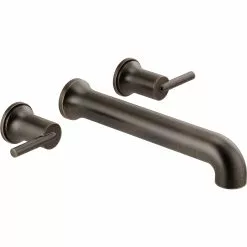 Delta Trinsic Wall Mount Bathtub Faucet - 12.9-in. - Venetian Bronze