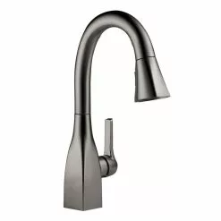 Delta Mateo Bar And Prep Faucet - 14.5-in. - 1-Handle - Black Stainless