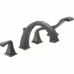 Delta Dryden Deck Mount Roman Tub Faucet - 9-in. - Venetian Bronze