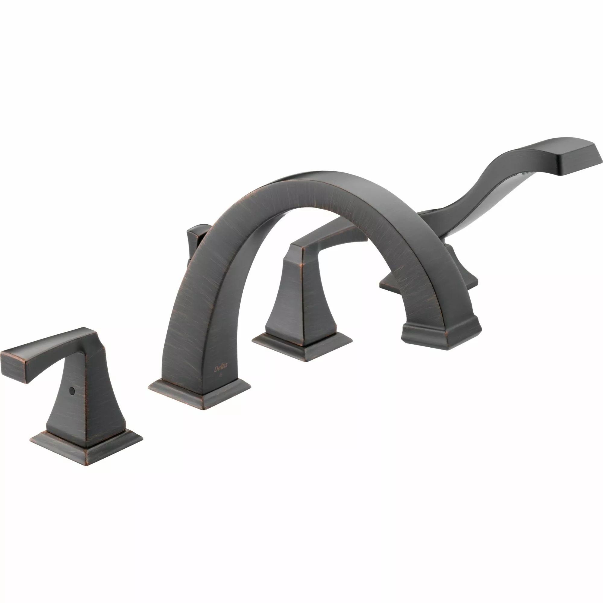 Delta Dryden Deck Mount Roman Tub Faucet - 9-in. - Venetian Bronze