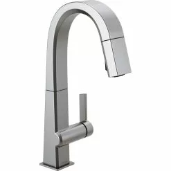 Delta Pivotal Bar And Prep Faucet - 14.31-in. - 1-Handle - Arctic Stainless
