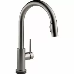 Delta Trinsic Touch2O Kitchen Faucet - 15.69-in. - Black Stainless