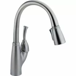 Delta Allora Kitchen Faucet - 15.56-in. - 1-Handle - Arctic Stainless