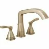 Delta Stryke Deck Mount Roman Tub Faucet - 9.72-in. - Champagne Bronze