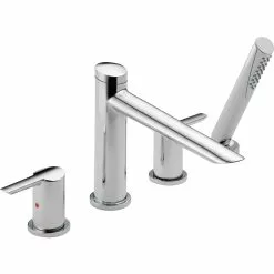 Delta Compel Deck Mount Roman Tub Faucet - 8.75-in. - Chrome