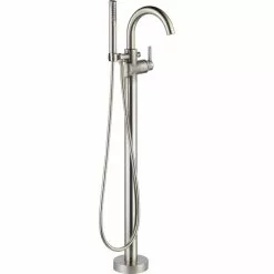 Delta Trinsic Freestanding Bathtub Faucet - 8-in. - Stainless Steel