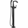 Delta Stryke Freestanding Bathtub Faucet - 9.72-in. - Matte Black
