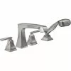Delta Ashlyn Deck Mount Roman Tub Faucet - 8.38-in. - Stainless Steel