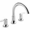 Delta Trinsic Deck Mount Roman Tub Faucet - 10-in. - Chrome