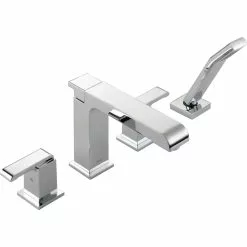 Delta Arzo Deck Mount Roman Tub Faucet - 10-in. - Chrome