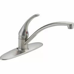 Delta Foundations Kitchen Faucet - 6.63-in. - 1-Handle - Stainless Steel