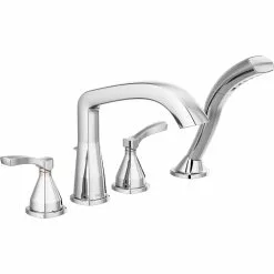 Delta Stryke Deck Mount Roman Tub Faucet - 9.72-in. - Chrome