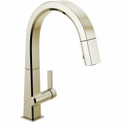 Delta Pivotal Kitchen Faucet - 15.5-in. - 1-Handle - Polished Nickel