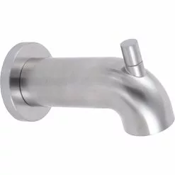 DELTA Trinsic Tub Spout - Pull-Up Diverter - Stainless Steel