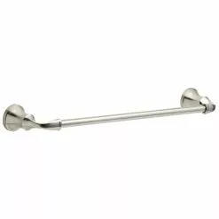 DELTA Lorain Brushed Nickel Single Towel Bar