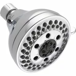 DELTA 4-in 2.0 GPM (7.6 LPM) Chrome 5-Spray WaterSense Showerhead