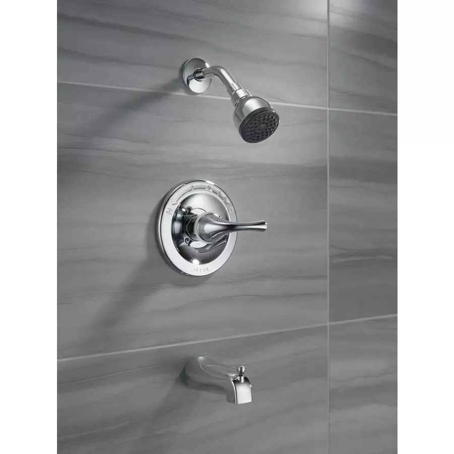 DELTA Principals Single Handle Tub And Shower In Chrome - Image 3