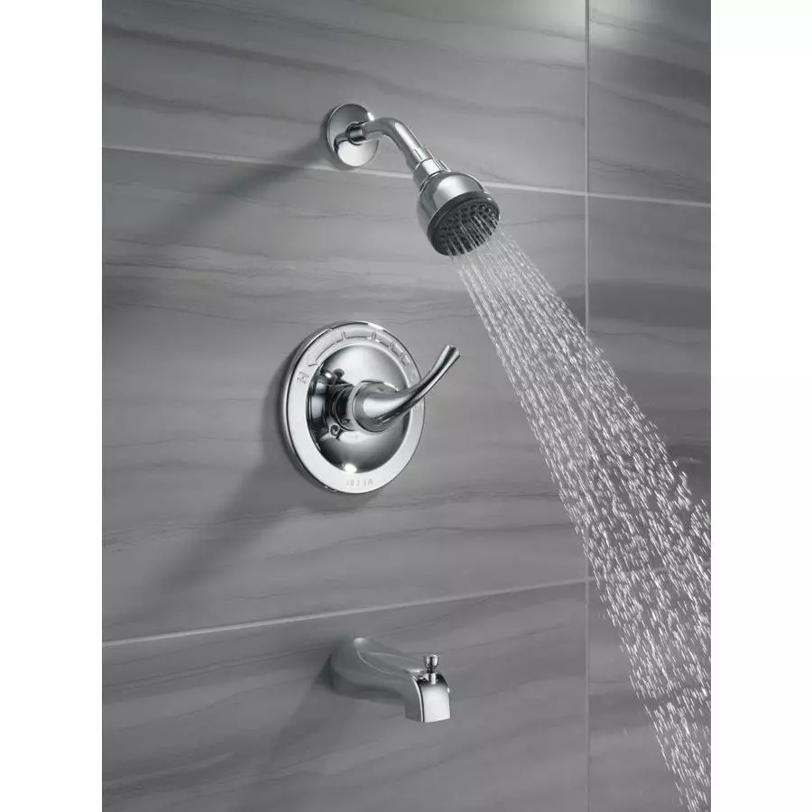 DELTA Principals Single Handle Tub And Shower In Chrome - Image 2